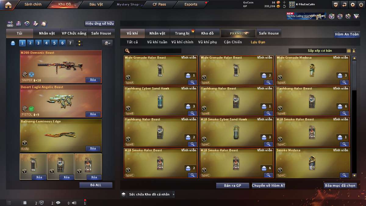 shop acc cf uy tin gia re